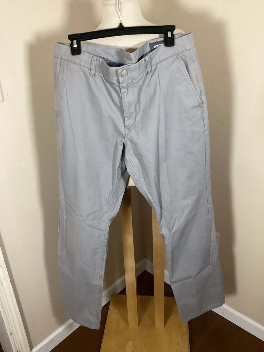 Bonobos Washed Chinos Light Grey Size 36/34